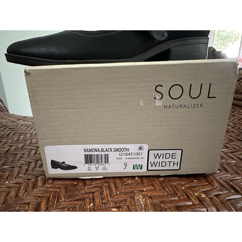 Soul Naturalizer Ramona Women's Black Mary Jane Flats US Size 7W - Picture 6 of 10
